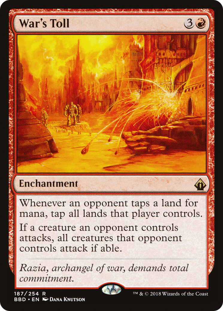 War's Toll (BBD-187) [Battlebond] MTG Single Wizards of the Coast
