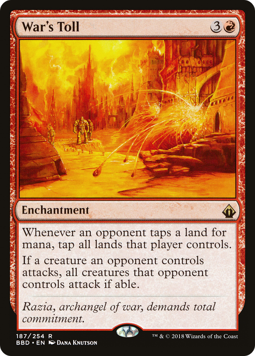 War's Toll (BBD-187) [Battlebond] MTG Single Wizards of the Coast