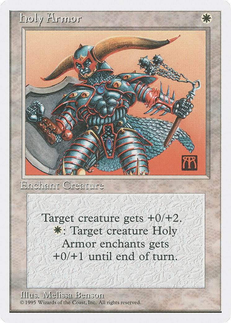 Holy Armor (4ED-029) [Fourth Edition] MTG Single Magic: The Gathering