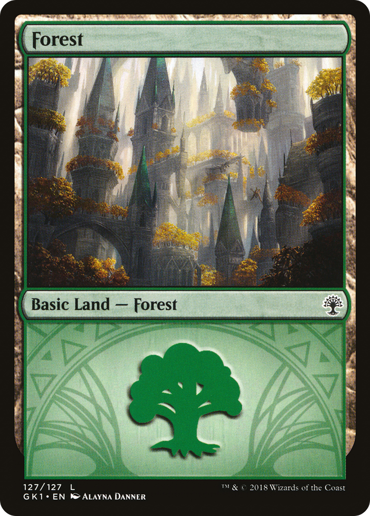 Forest (GR1-127) [Misc] GRN Guild Kit MTG Single Wizards of the Coast