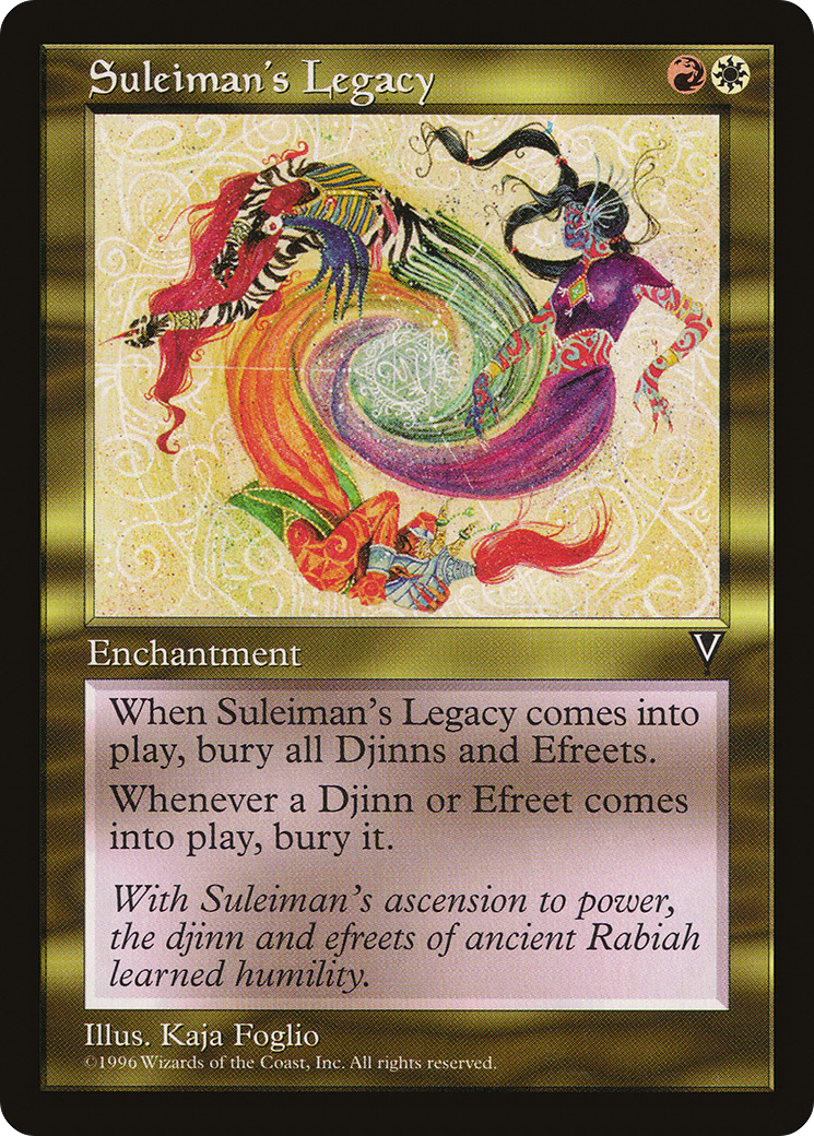 Suleiman's Legacy (VIS-138) [Visions] MTG Single Wizards of the Coast