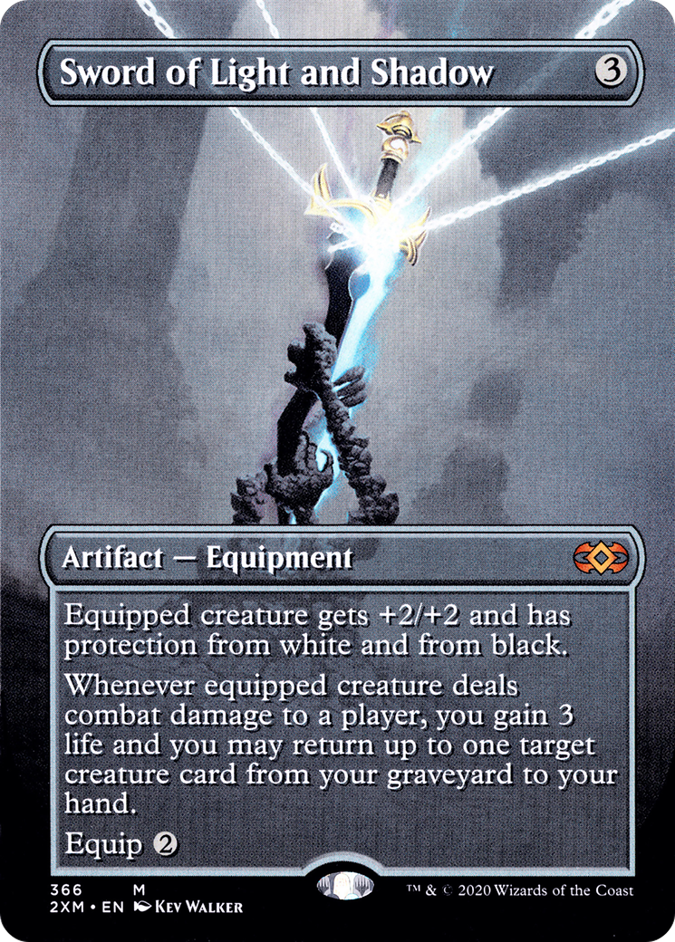 Sword of Light and Shadow (2XM-366) [Double Masters] (Borderless) Foil MTG Single Wizards of the Coast