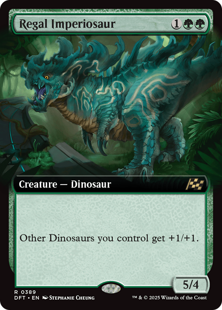 Regal Imperiosaur (DFT-389) [Aetherdrift] (Extended Art) MTG Single Wizards of the Coast