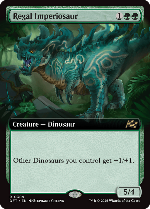 Regal Imperiosaur (DFT-389) [Aetherdrift] (Extended Art) MTG Single Wizards of the Coast