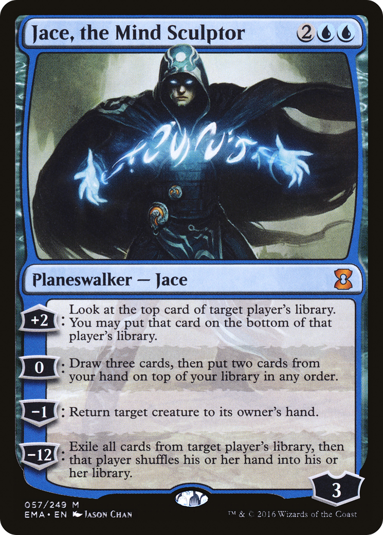 Jace, the Mind Sculptor (EMA-057) [Eternal Masters] Foil MTG Single Wizards of the Coast