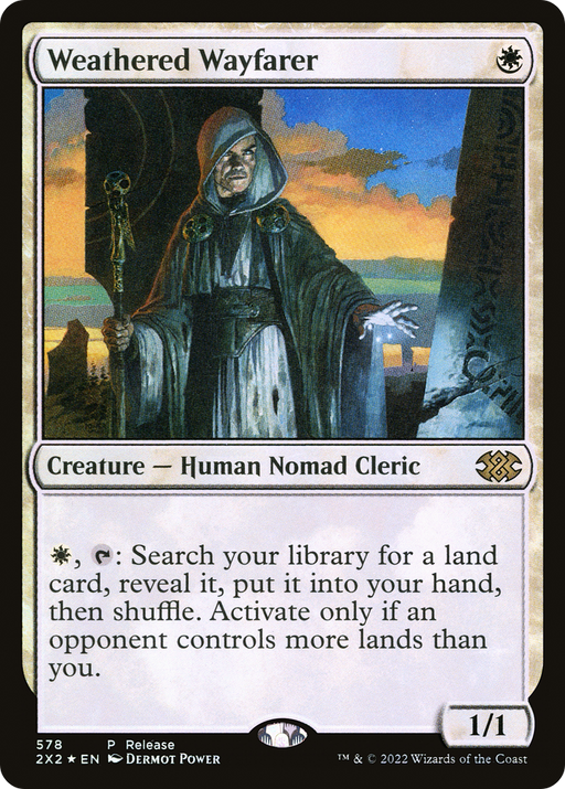 Weathered Wayfarer (LARP-578) [Double Masters 2022] Foil MTG Single Wizards of the Coast