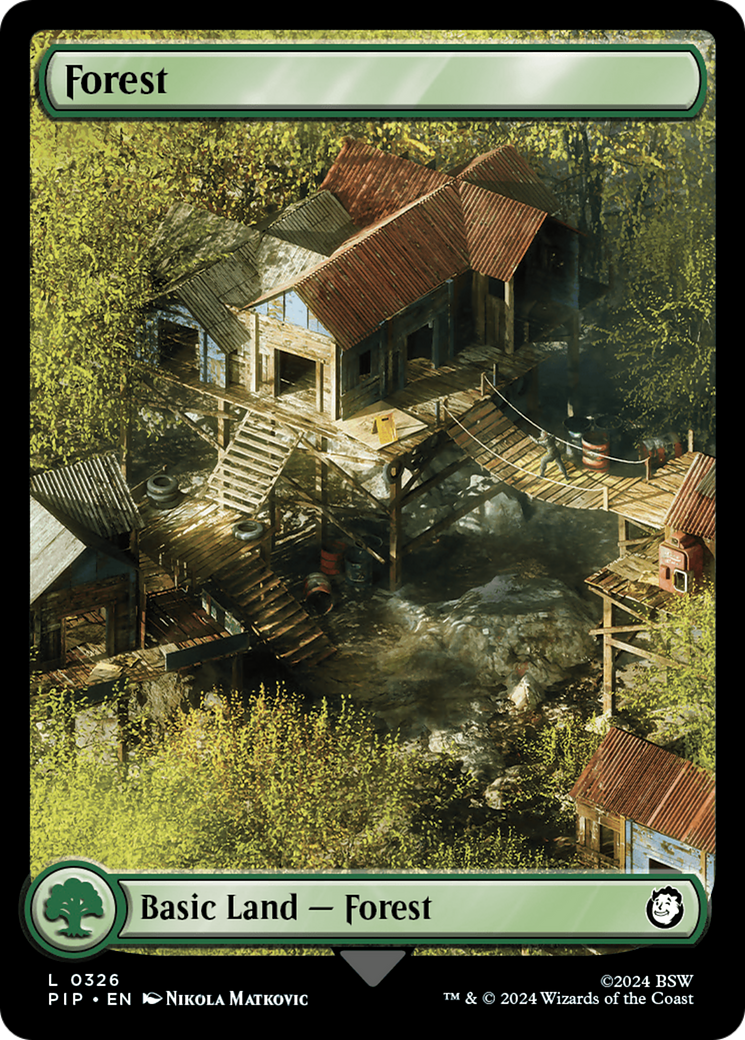 Forest (0326) (PIP-326) [Fallout] MTG Single Wizards of the Coast