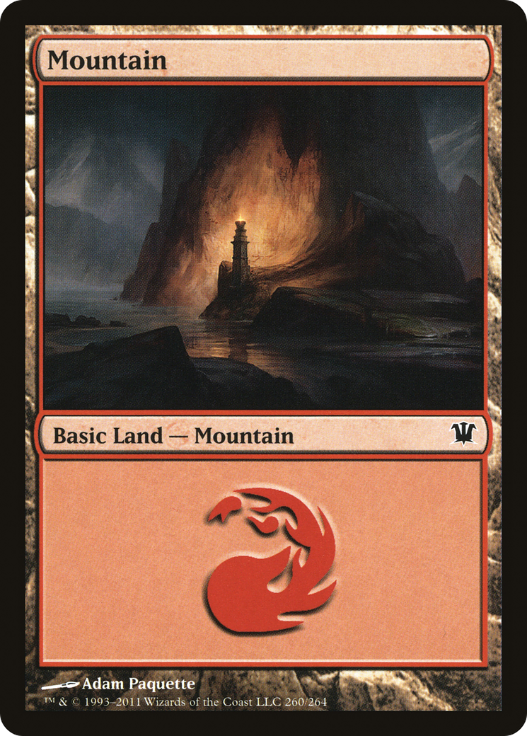 Mountain (260) (ISD-260) [Innistrad] Foil MTG Single Wizards of the Coast