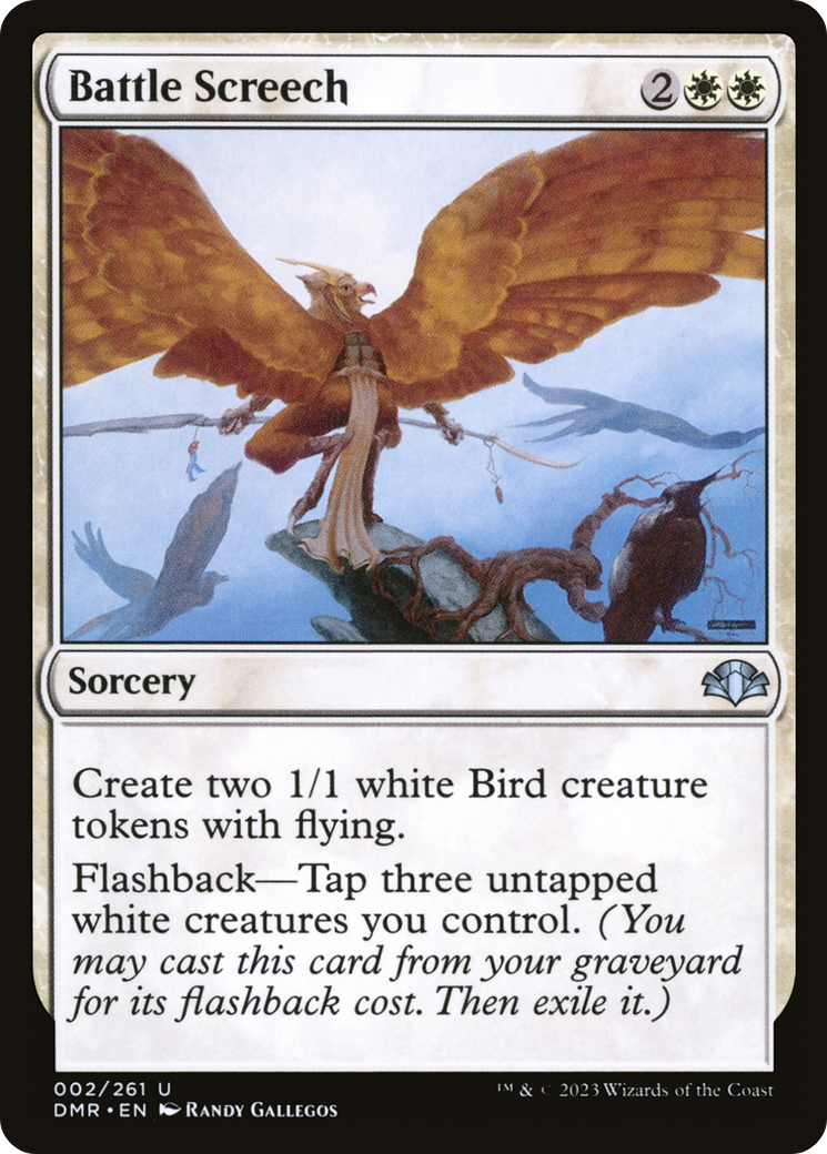 Battle Screech (DMR-002) [Dominaria Remastered] MTG Single Wizards of the Coast