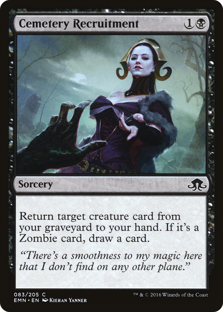 Cemetery Recruitment [Eldritch Moon] MTG Single Magic: The Gathering   