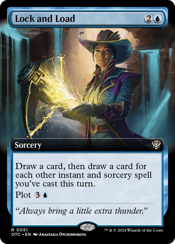 Lock and Load (OTC-051) [Outlaws of Thunder Junction Commander] (Extended Art) MTG Single Wizards of the Coast