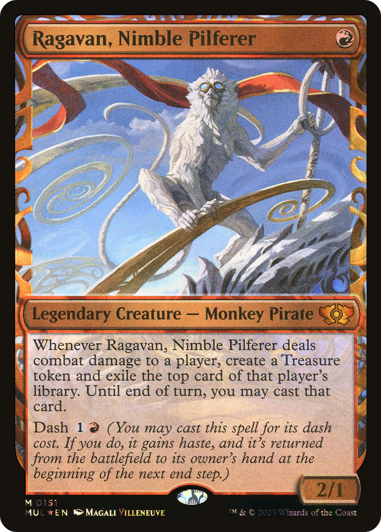 Ragavan, Nimble Pilferer (MUL-151) [Multiverse Legends] (Showcase) Foil MTG Single Wizards of the Coast
