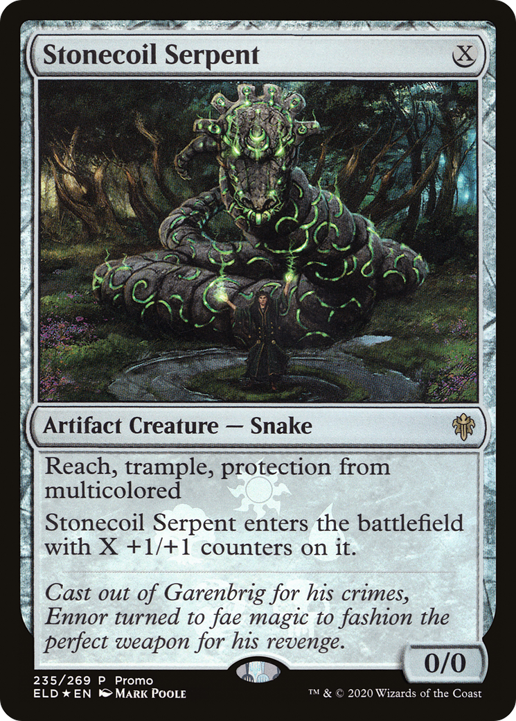 Stonecoil Serpent (MEDIA-235) [Throne of Eldraine Promos] Foil MTG Single Wizards of the Coast