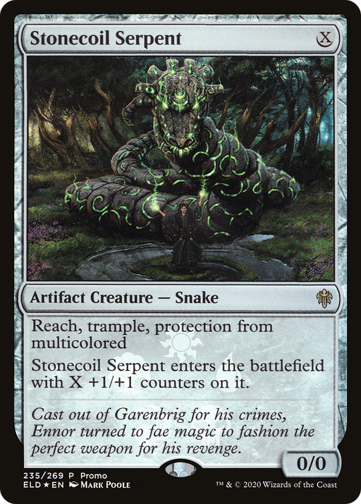 Stonecoil Serpent (MEDIA-235) [Throne of Eldraine Promos] Foil MTG Single Wizards of the Coast