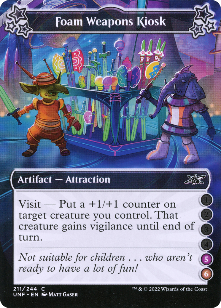 Foam Weapons Kiosk (UNF-211D) [Unfinity] Foil MTG Single Wizards of the Coast