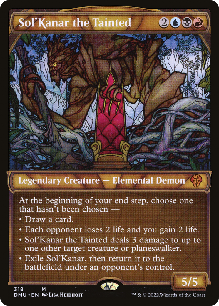 Sol'Kanar the Tainted (DMU-318) [Dominaria United] (Showcase) Foil MTG Single Wizards of the Coast