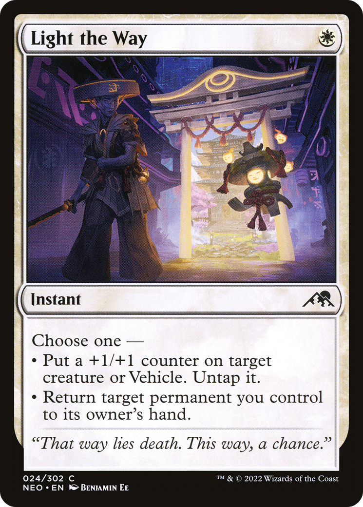 Light the Way (NEO-024) [Kamigawa: Neon Dynasty] MTG Single Wizards of the Coast