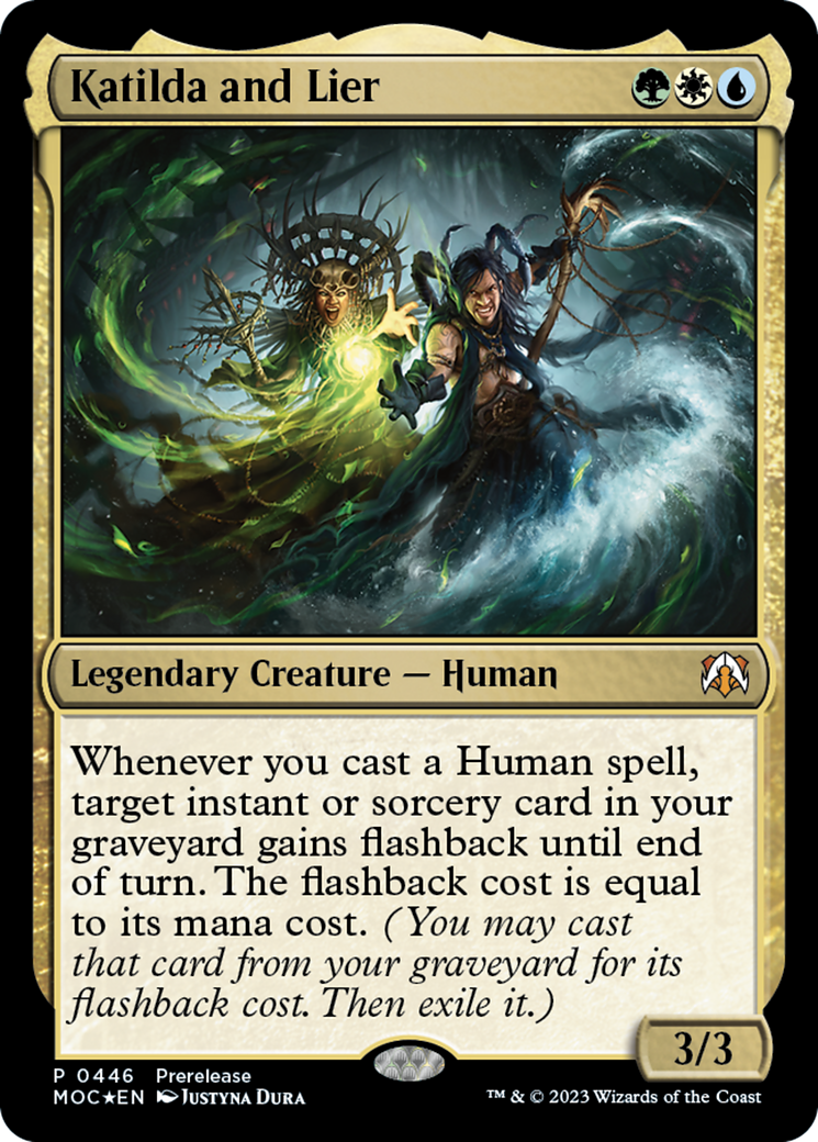 Katilda and Lier (PRE-446) [March of the Machine Commander] Foil MTG Single Wizards of the Coast