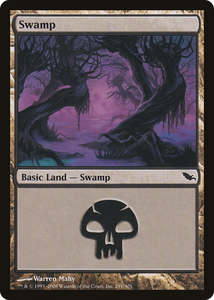 Swamp (SHM-291) [Shadowmoor] Foil MTG Single Wizards of the Coast