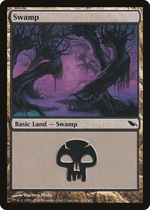 Swamp (SHM-291) [Shadowmoor] Foil MTG Single Wizards of the Coast