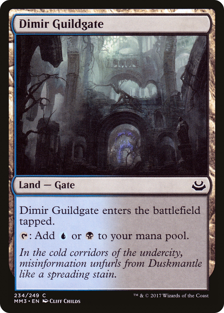 Dimir Guildgate (MM3-234) [Modern Masters 2017] Foil MTG Single Wizards of the Coast