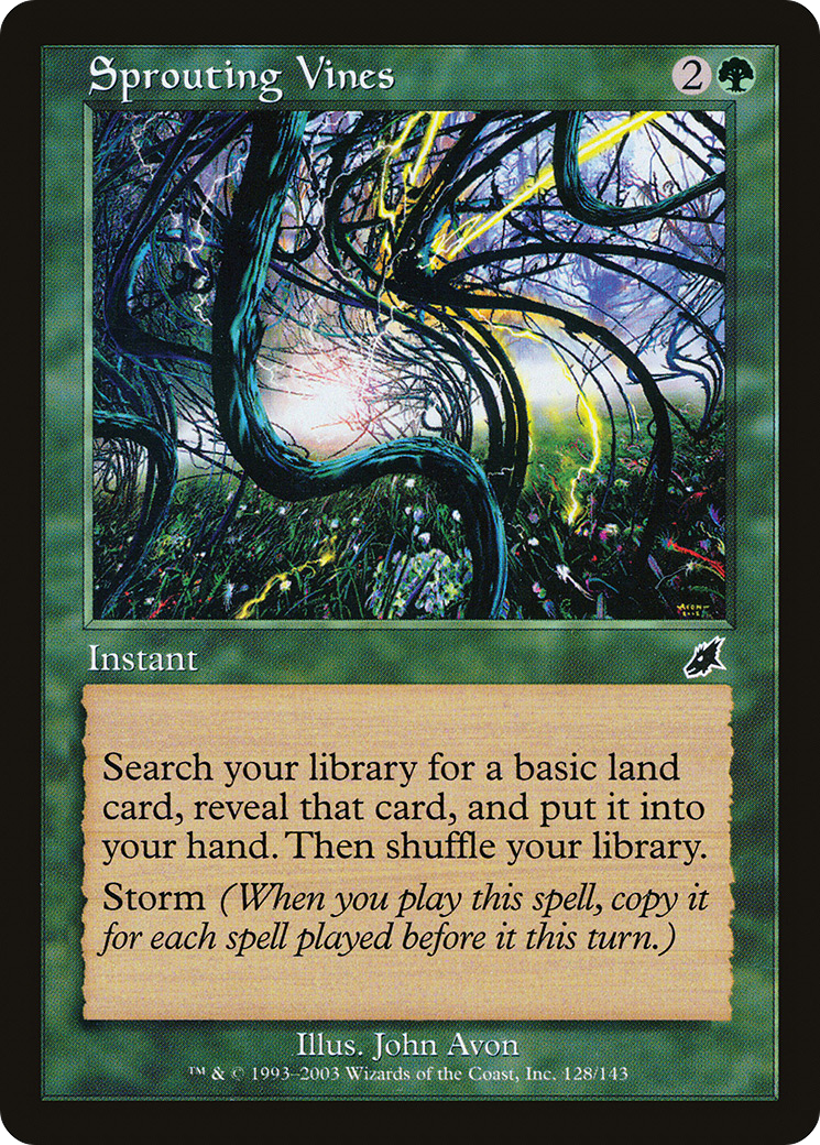 Sprouting Vines (SCG-128) [Scourge] Foil MTG Single Wizards of the Coast
