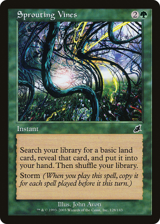 Sprouting Vines (SCG-128) [Scourge] Foil MTG Single Wizards of the Coast