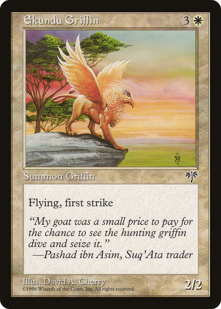 Ekundu Griffin (MIR-013) [Mirage] MTG Single Wizards of the Coast