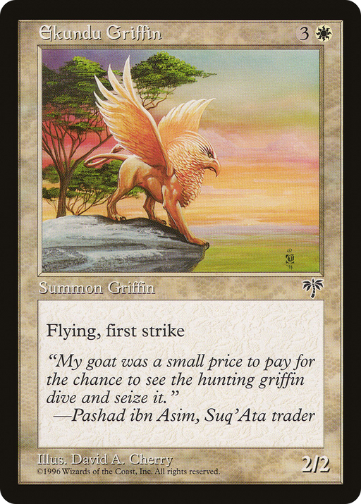 Ekundu Griffin (MIR-013) [Mirage] MTG Single Wizards of the Coast
