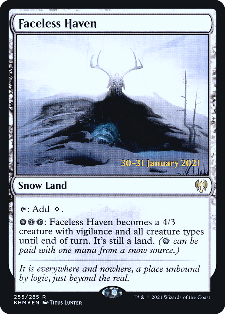 Faceless Haven (PRE-255) [Kaldheim Promos] Foil MTG Single Wizards of the Coast