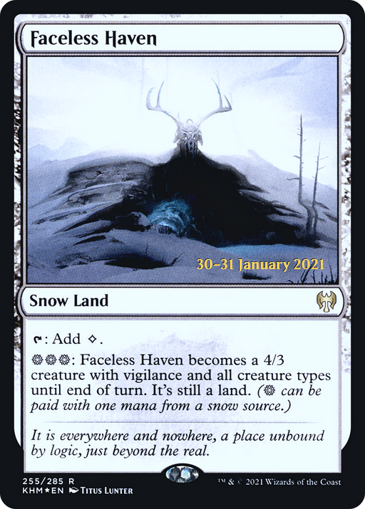 Faceless Haven (PRE-255) [Kaldheim Promos] Foil MTG Single Wizards of the Coast