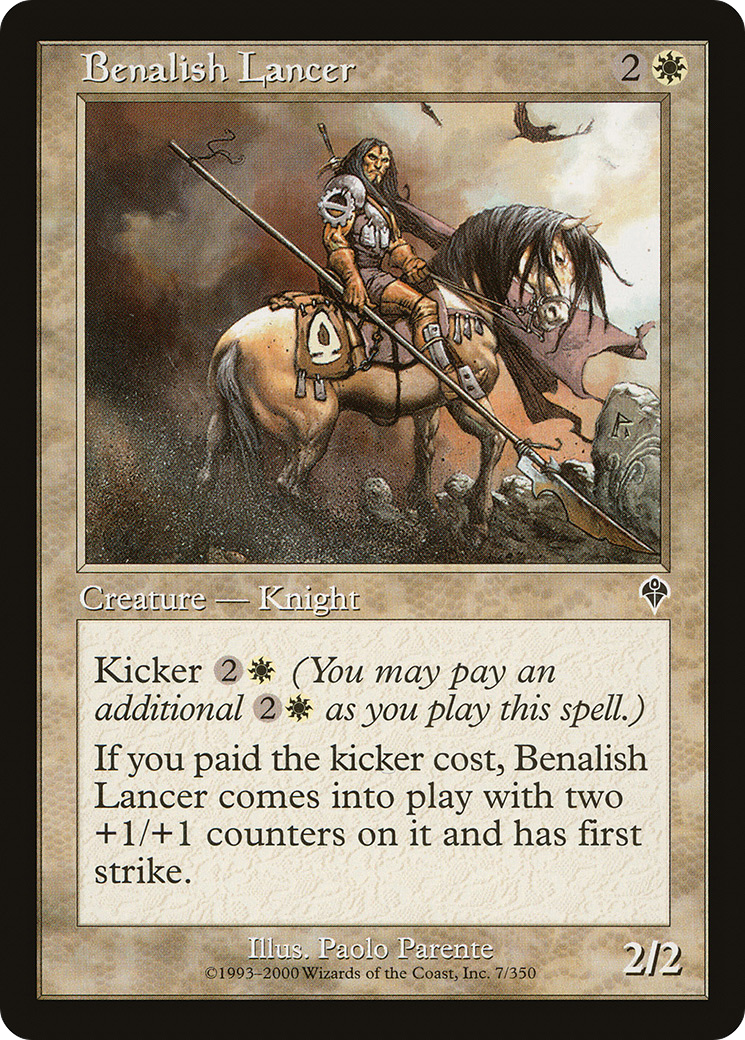 Benalish Lancer (INV-007) [Invasion] Foil MTG Single Wizards of the Coast