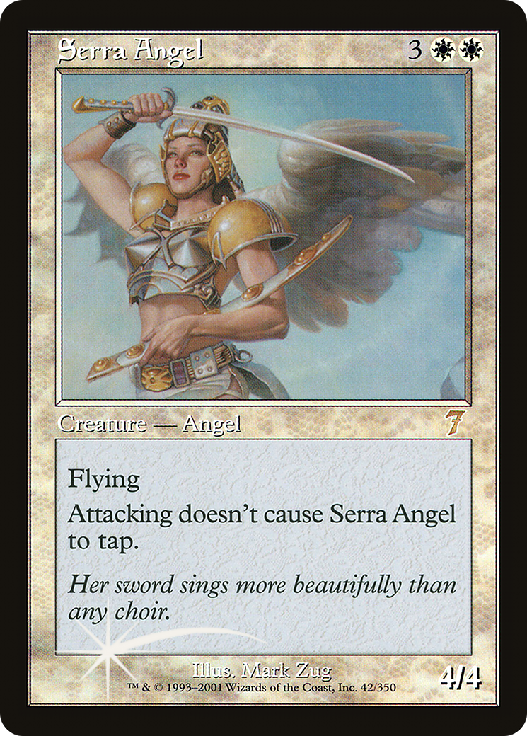 Serra Angel (7ED-042) [7th Edition] MTG Single Wizards of the Coast