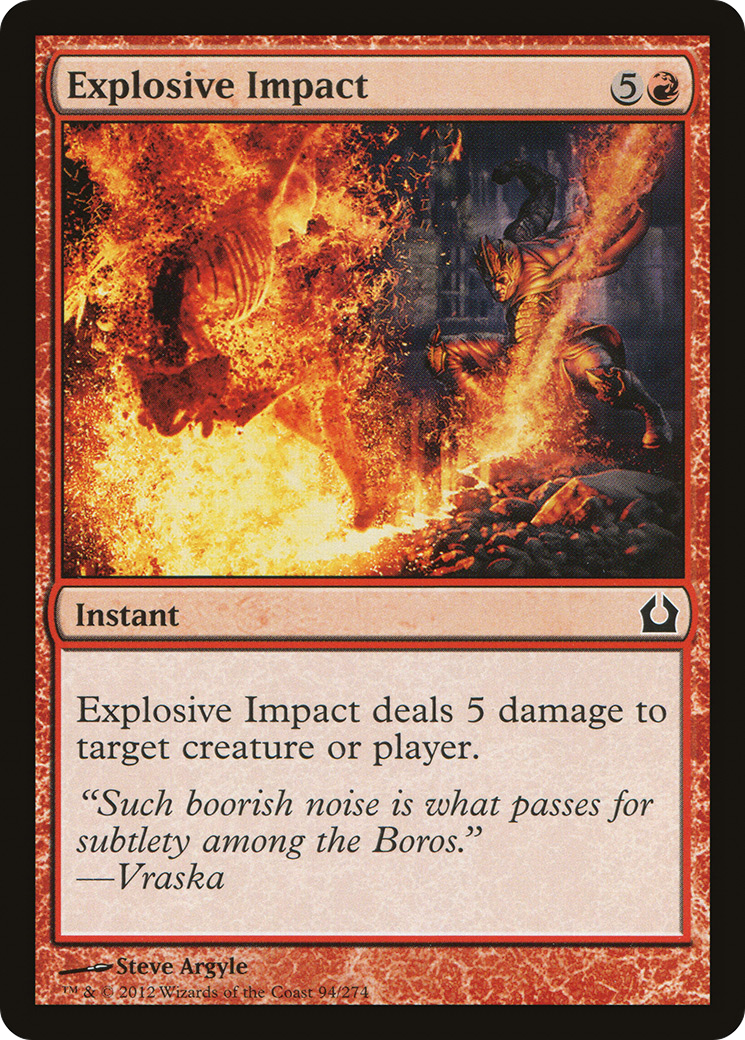 Explosive Impact (RTR-094) [Return to Ravnica] Foil MTG Single Wizards of the Coast
