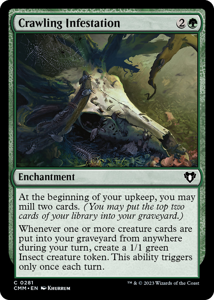 Crawling Infestation (CMM-281) [Commander Masters] Foil MTG Single Wizards of the Coast