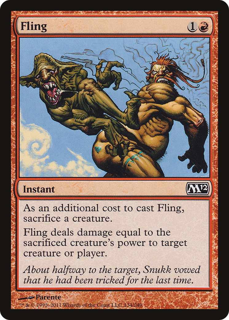 Fling (M12-134) [Magic 2012] Foil MTG Single Wizards of the Coast