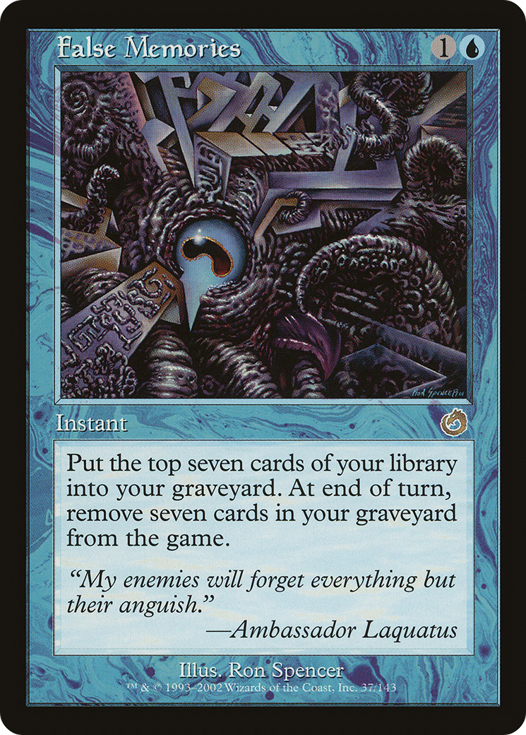 False Memories (TOR-037) [Torment] Foil MTG Single Wizards of the Coast