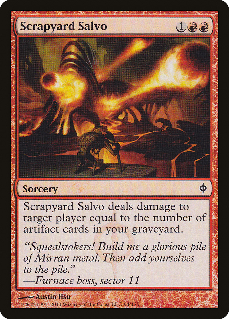 Scrapyard Salvo (NPH-094) [New Phyrexia] Foil MTG Single Wizards of the Coast