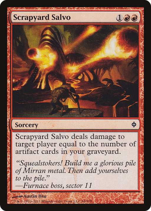 Scrapyard Salvo (NPH-094) [New Phyrexia] MTG Single Wizards of the Coast