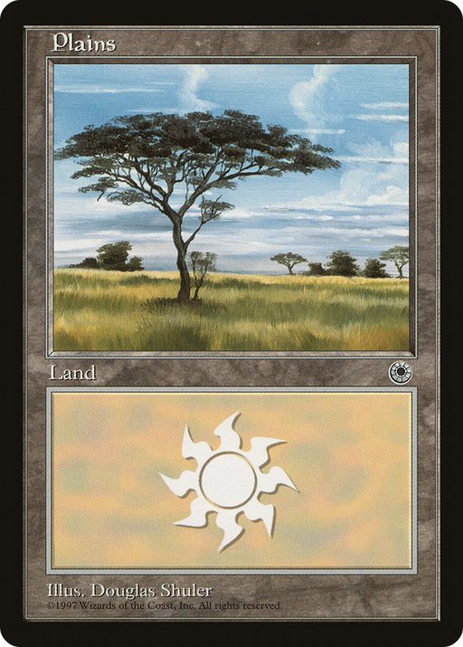 Plains (POR-198) [Misc] Portal MTG Single Wizards of the Coast