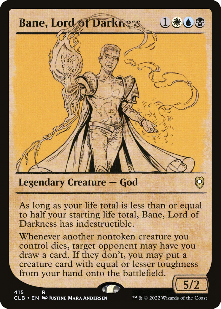 Bane, Lord of Darkness (CLB-415) [Commander Legends: Battle for Baldur's Gate] (Showcase) Foil MTG Single Wizards of the Coast