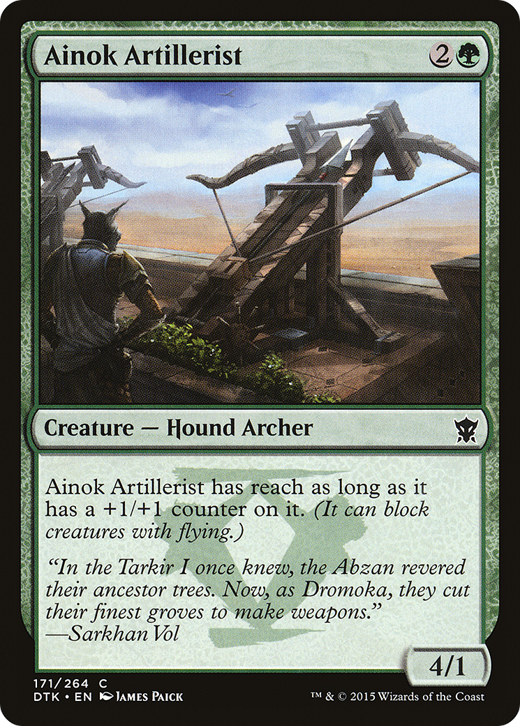 Ainok Artillerist (DTK-171) [Dragons of Tarkir] MTG Single Wizards of the Coast