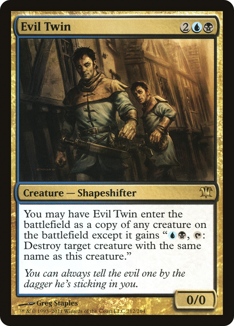 Evil Twin (ISD-212) [Innistrad] MTG Single Wizards of the Coast