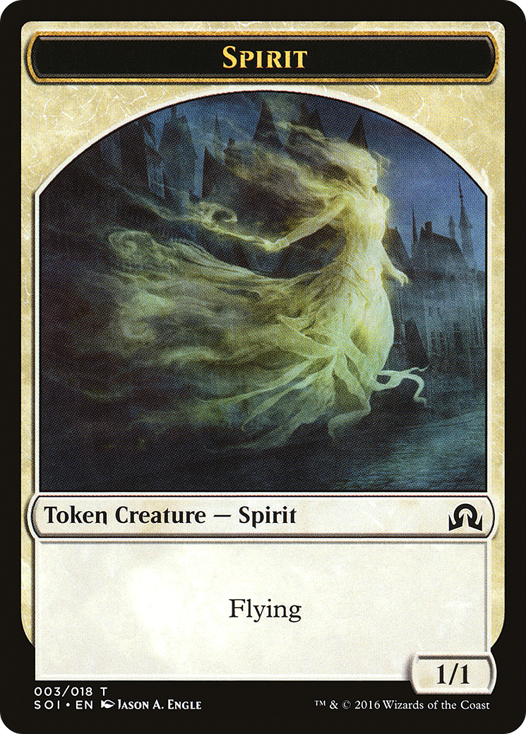 Spirit Token (SOI-003) [Tokens] Shadows over Innistrad Tokens MTG Single Wizards of the Coast