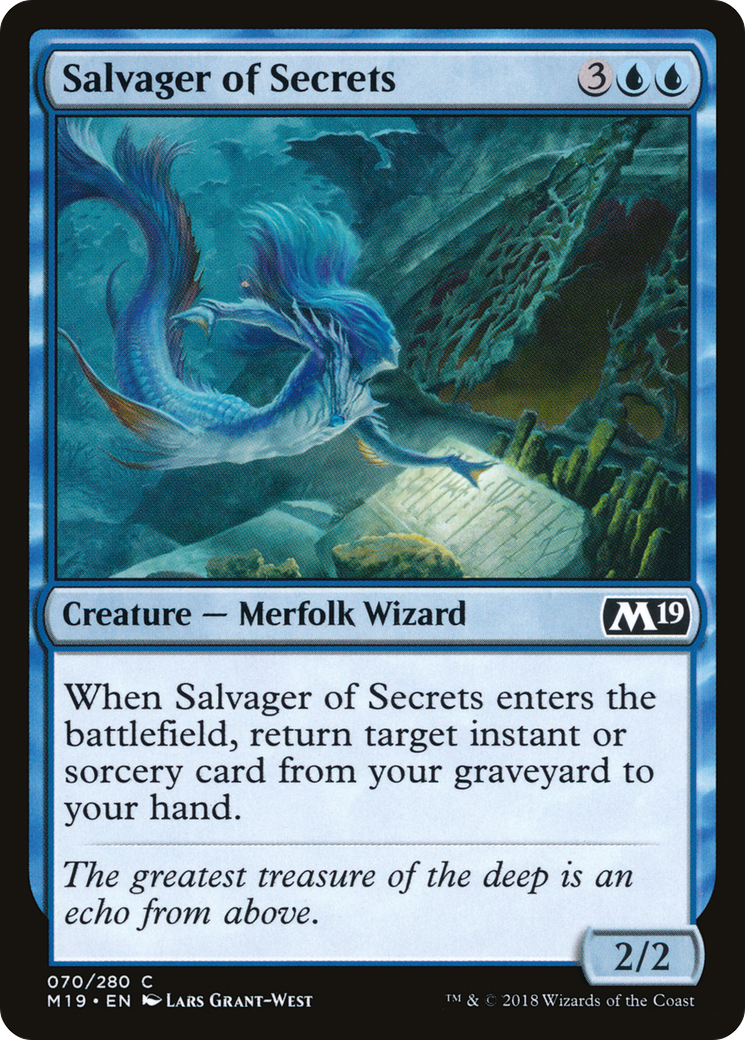 Salvager of Secrets (M19-070) [Core Set 2019] Foil MTG Single Wizards of the Coast
