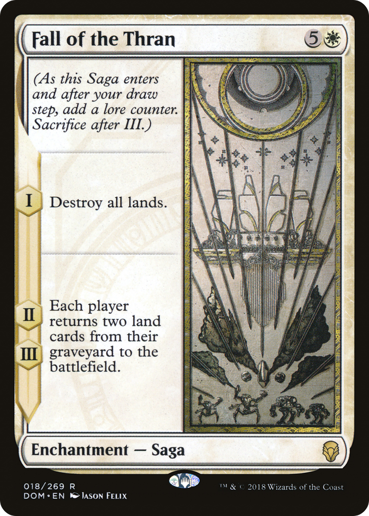 Fall of the Thran (DOM-018) [Dominaria] Foil MTG Single Wizards of the Coast