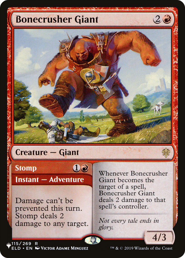 Bonecrusher Giant // Stomp (LIST-ELD-115) [Mystery Booster] The List MTG Single Wizards of the Coast