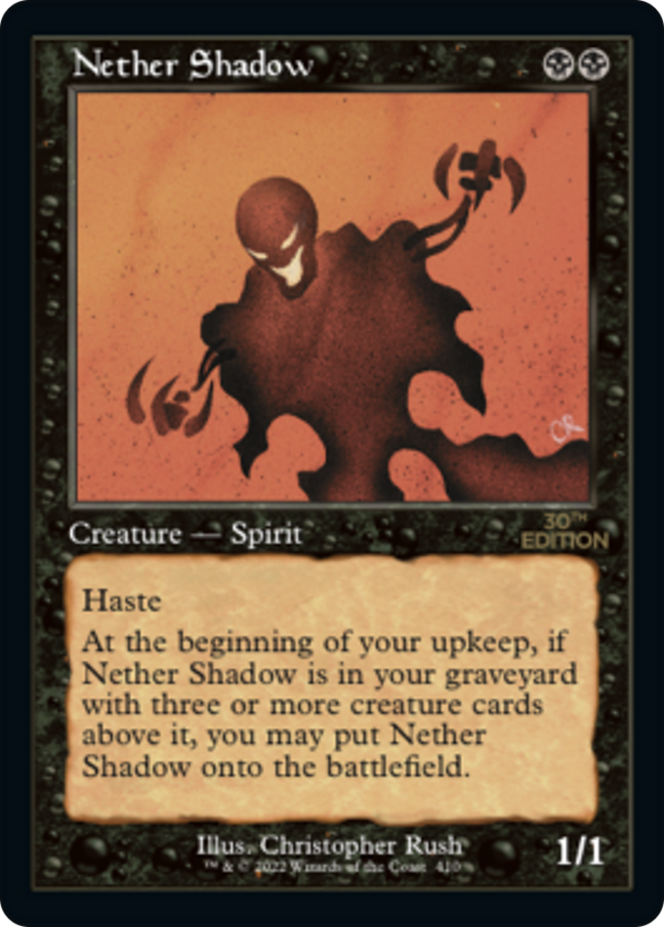 Nether Shadow (30A-410) [30th Anniversary Edition] MTG Single Wizards of the Coast
