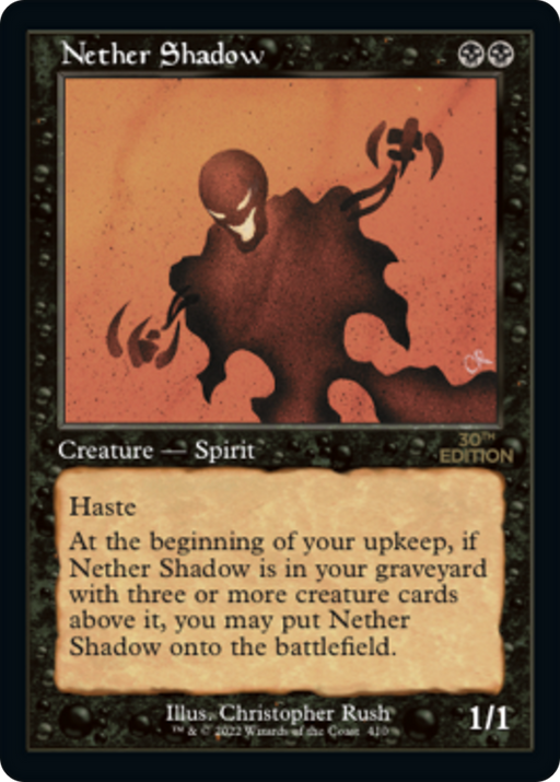 Nether Shadow (30A-410) [30th Anniversary Edition] MTG Single Wizards of the Coast