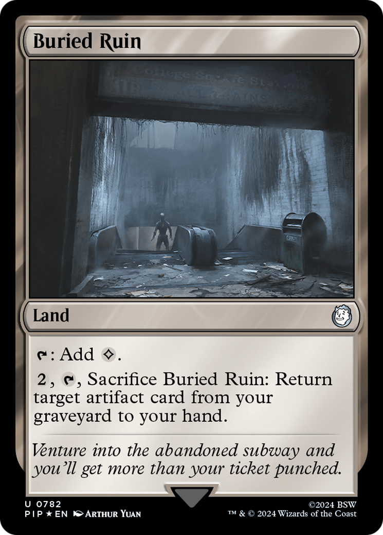 Buried Ruin (Surge Foil) (PIP-782) [Fallout] Foil MTG Single Wizards of the Coast